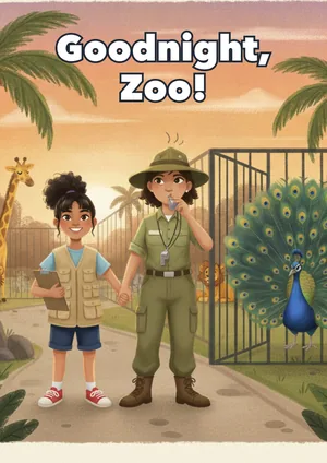 Book cover: Goodnight, Zoo! — a Level 3 Zoo Friends storybook