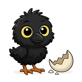 Crow stage 4: Chick