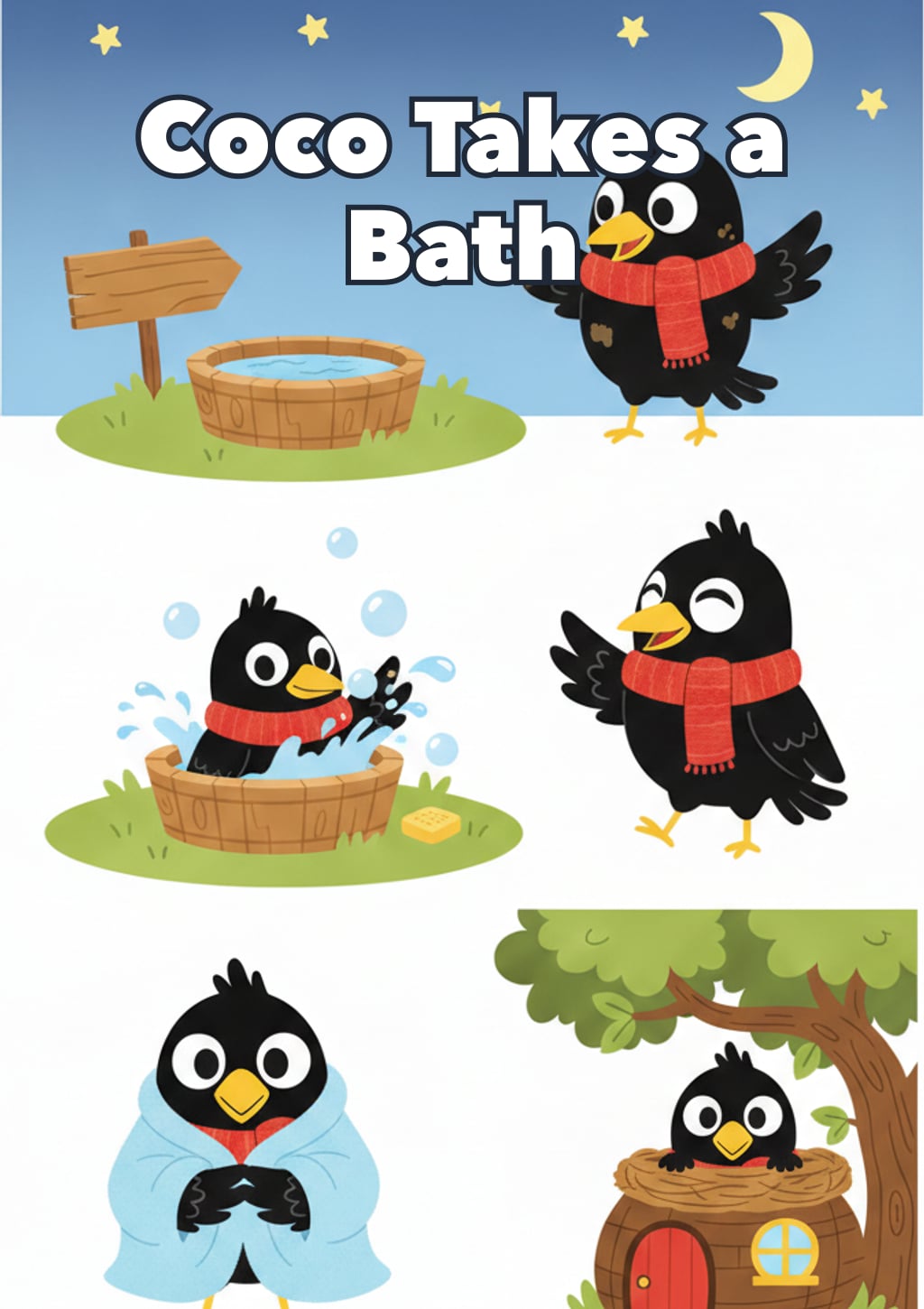 Coco Takes a Bath — Level 1 storybook cover