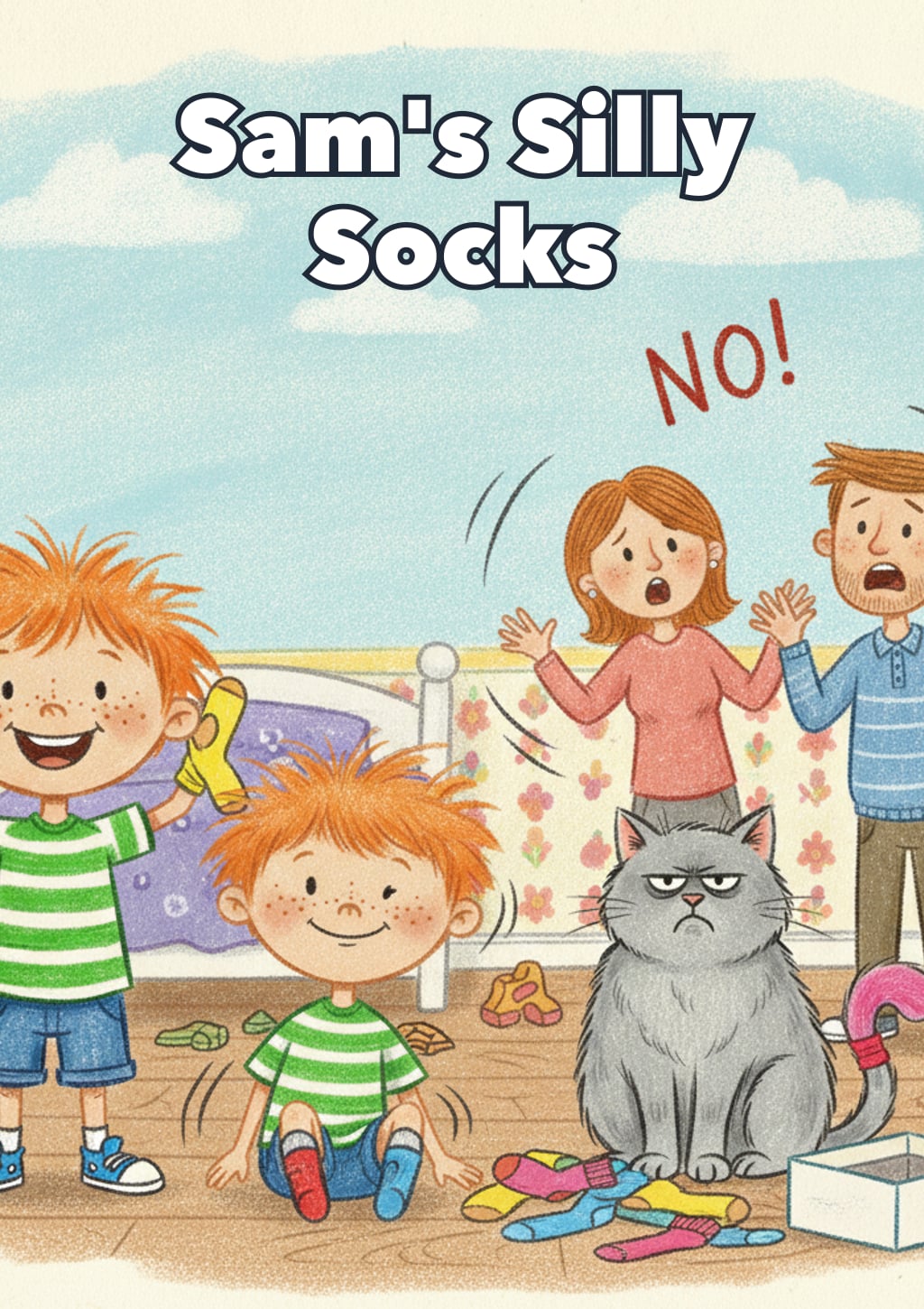 Sam's Silly Socks — Level 1 storybook cover