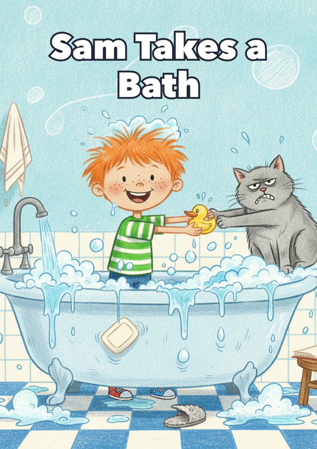 Sam Takes a Bath — Level 1 storybook cover