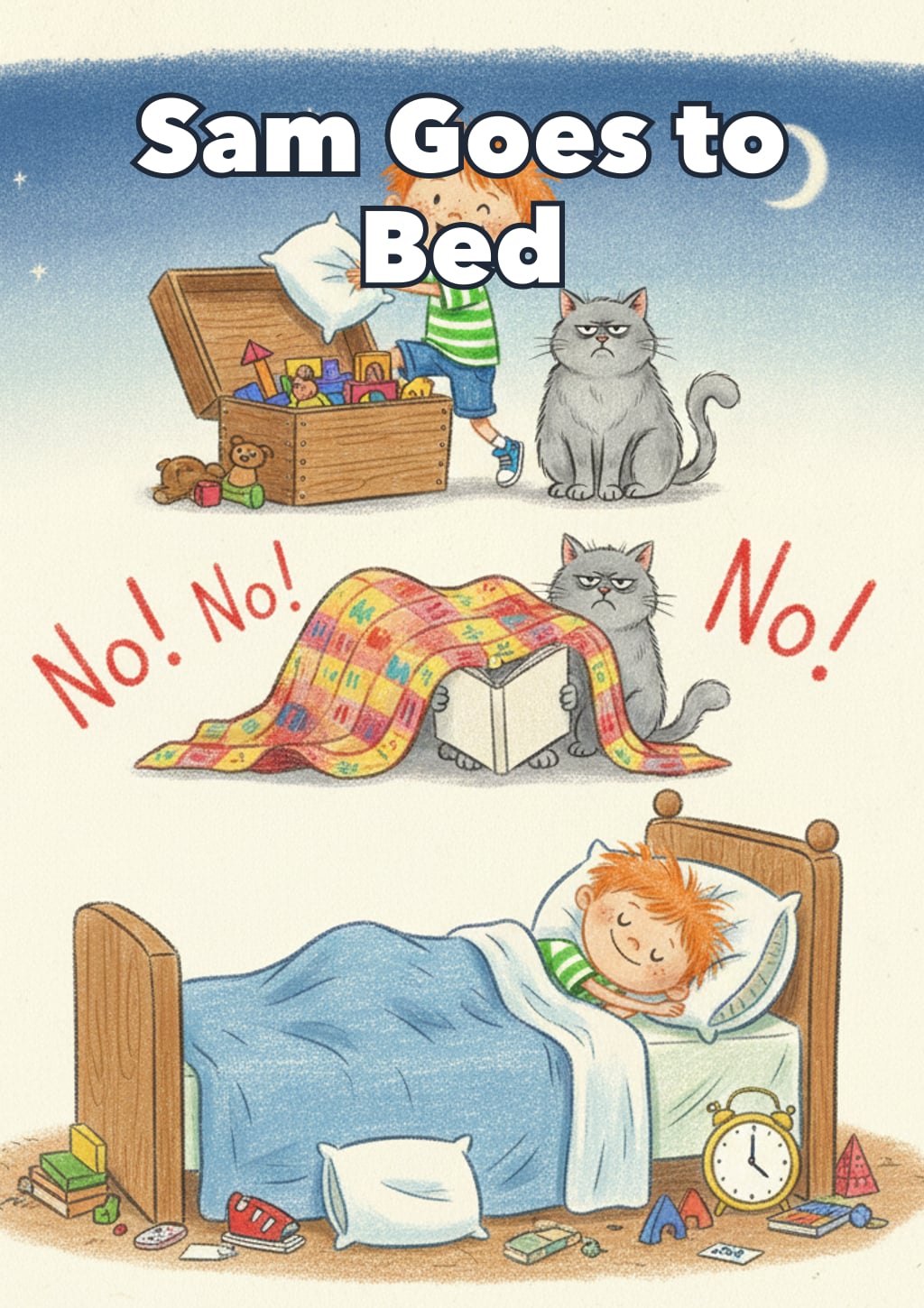 Sam Goes to Bed — Level 1 storybook cover