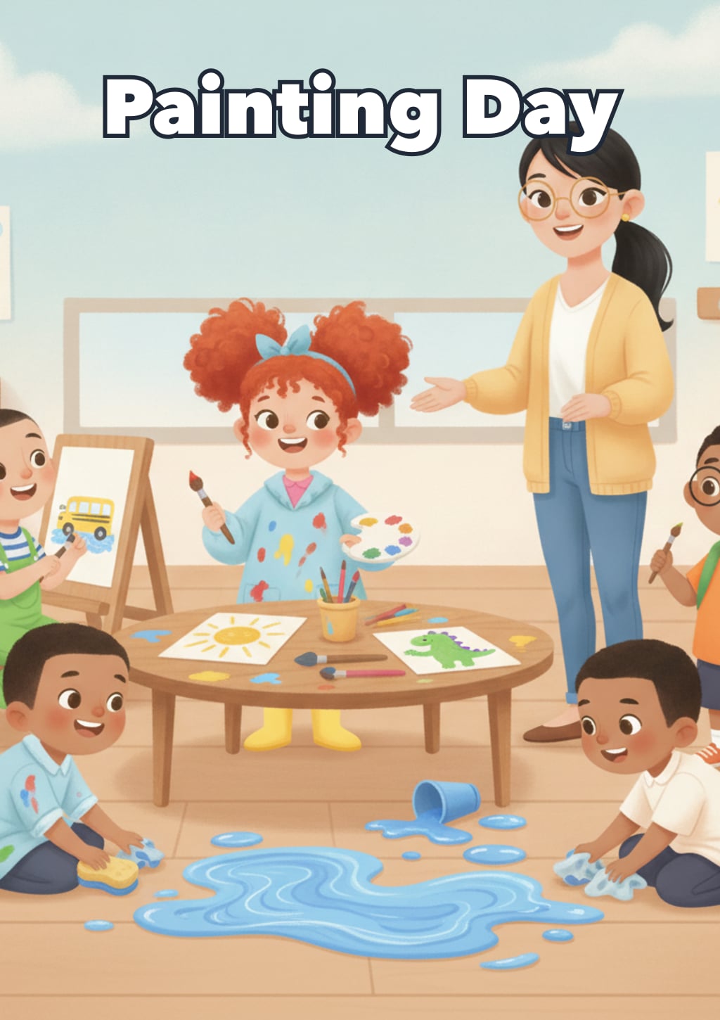 Painting Day — Level 2 storybook cover