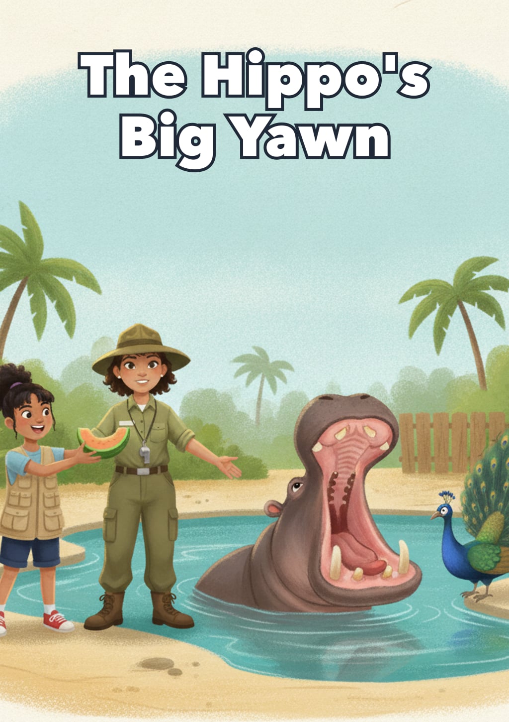 The Hippo's Big Yawn — Level 4 storybook cover