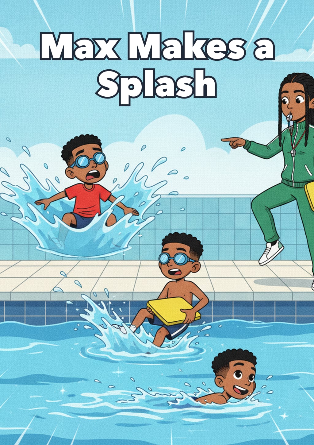 Max Makes a Splash — Level 6 storybook cover