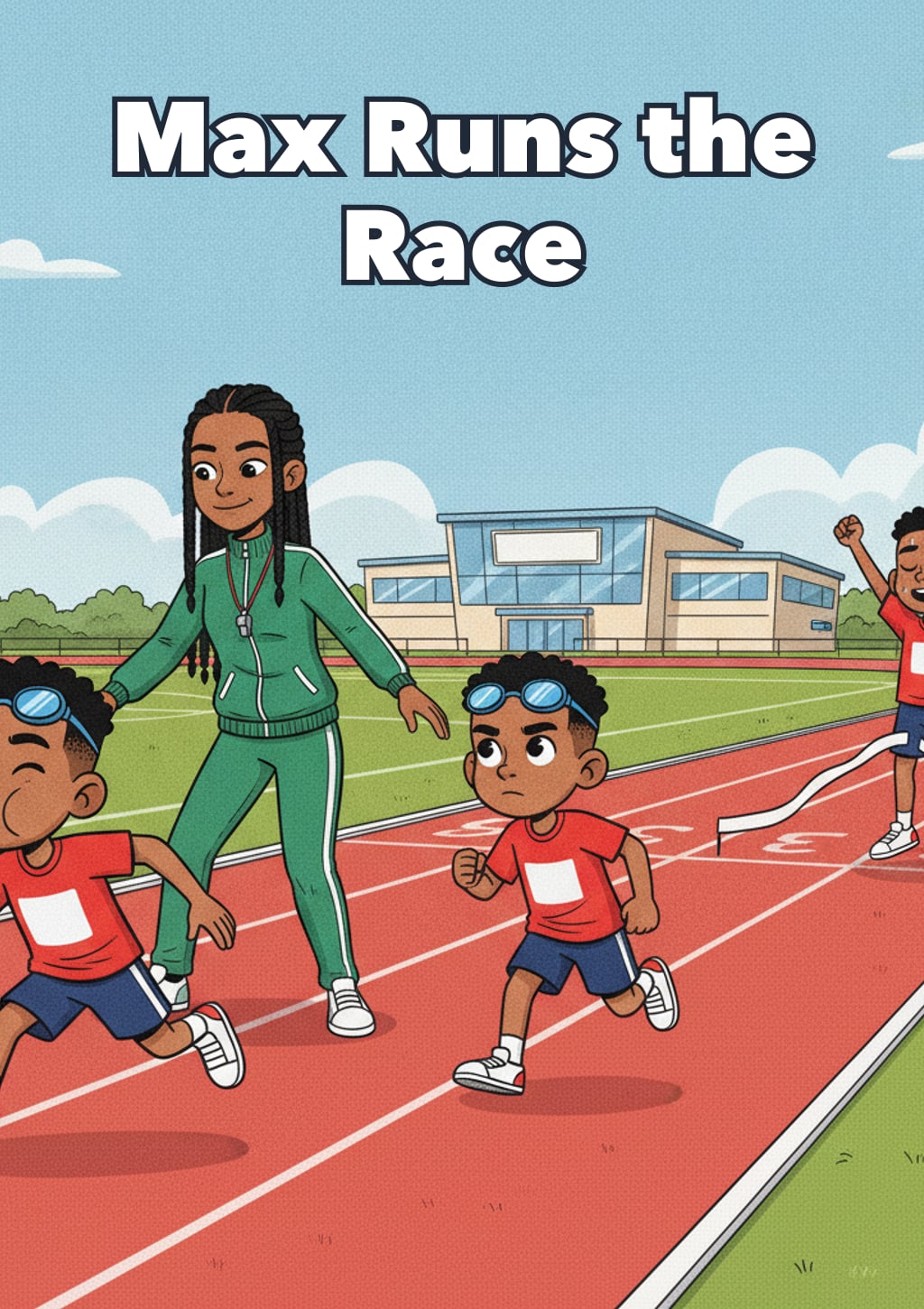 Max Runs the Race — Level 6 storybook cover