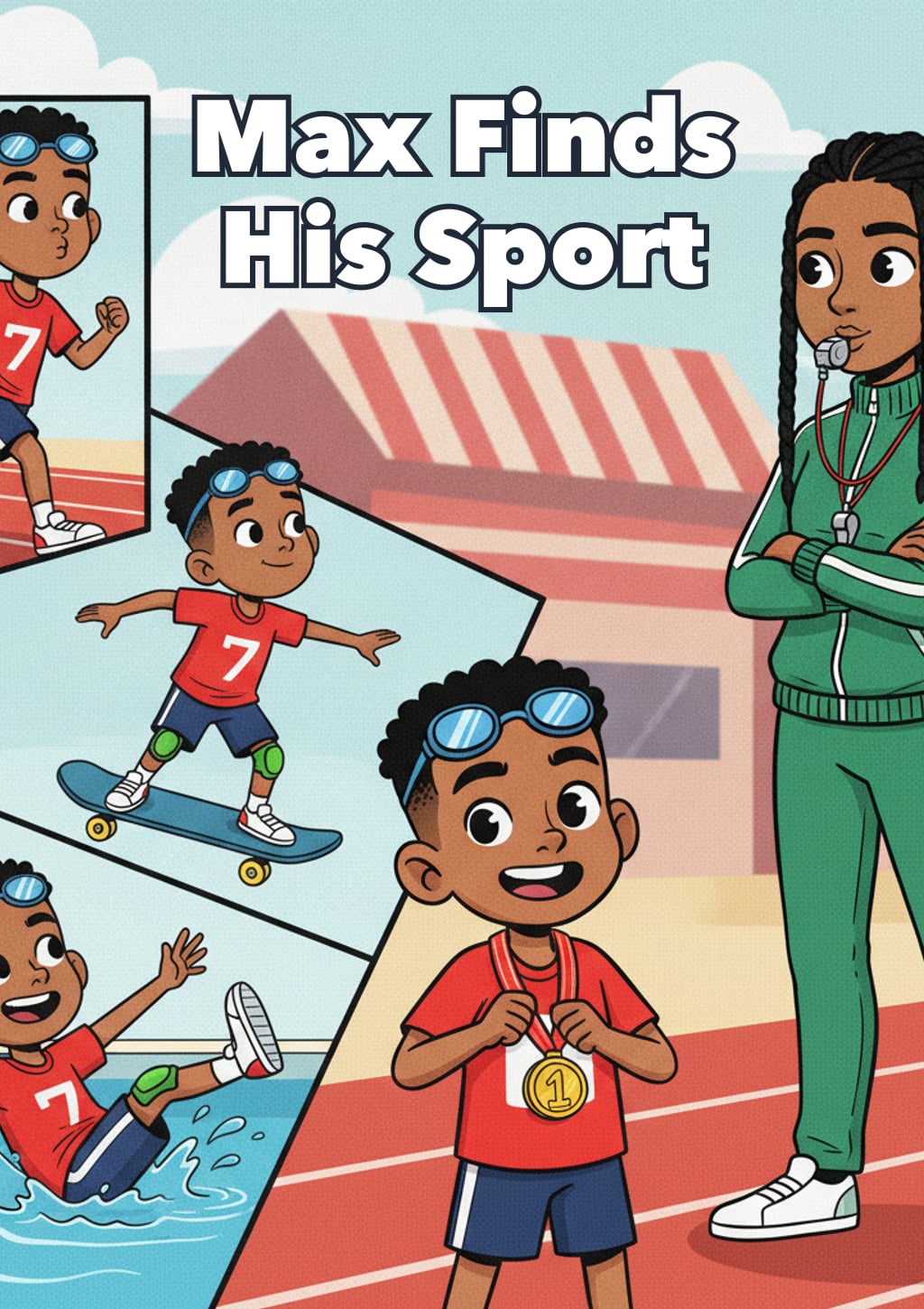 Max Finds His Sport — Level 6 storybook cover