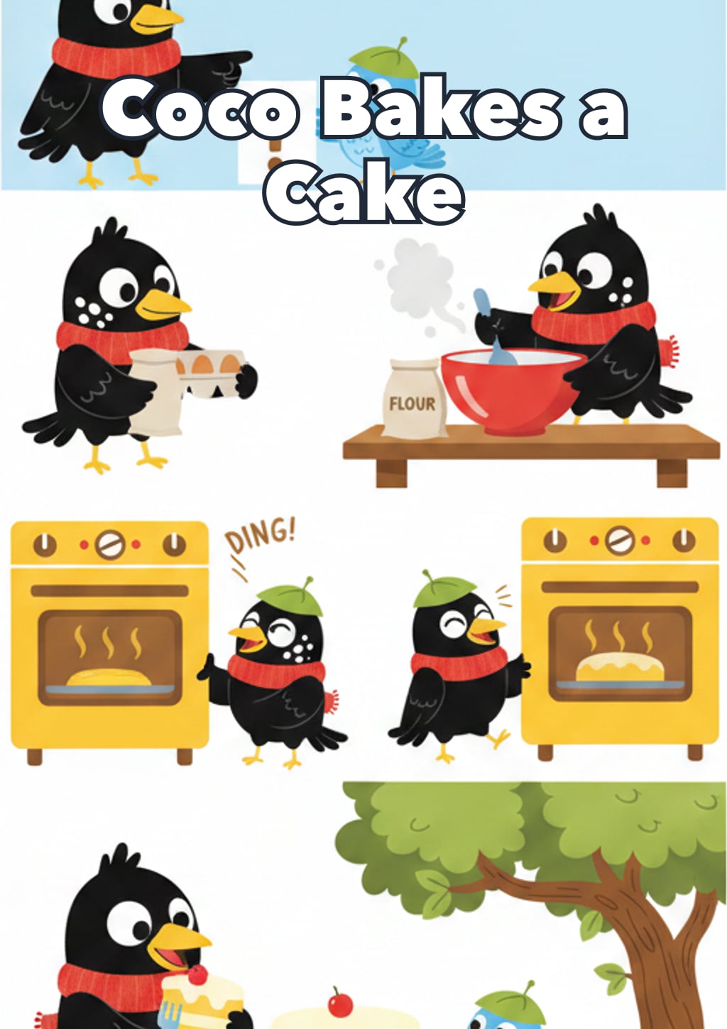 Coco Bakes a Cake — Level 2 storybook cover