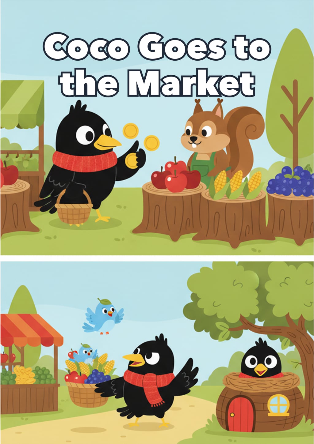 Coco Goes to the Market — Level 2 storybook cover