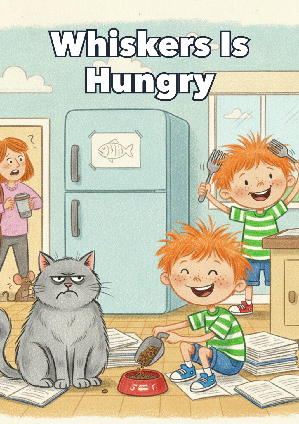 Whiskers Is Hungry — Level 3 storybook cover