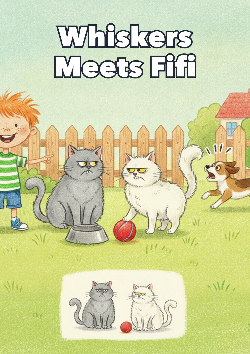 Whiskers Meets Fifi — Level 3 storybook cover