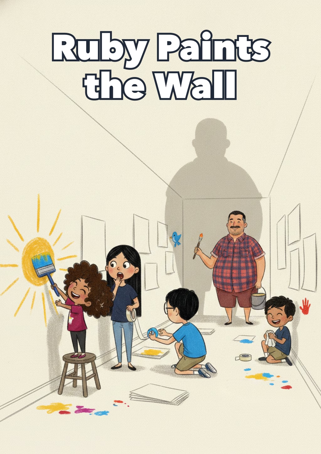 Ruby Paints the Wall — Level 5 storybook cover
