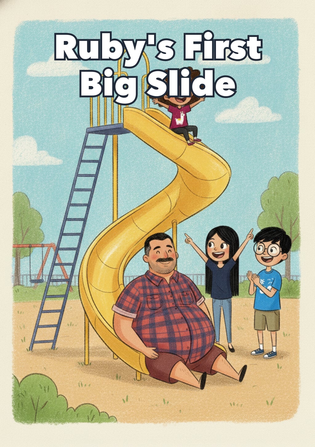 Ruby's First Big Slide — Level 5 storybook cover