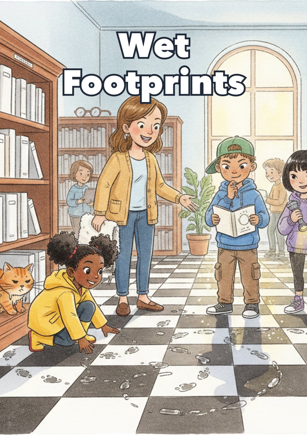Wet Footprints — Level 7 storybook cover