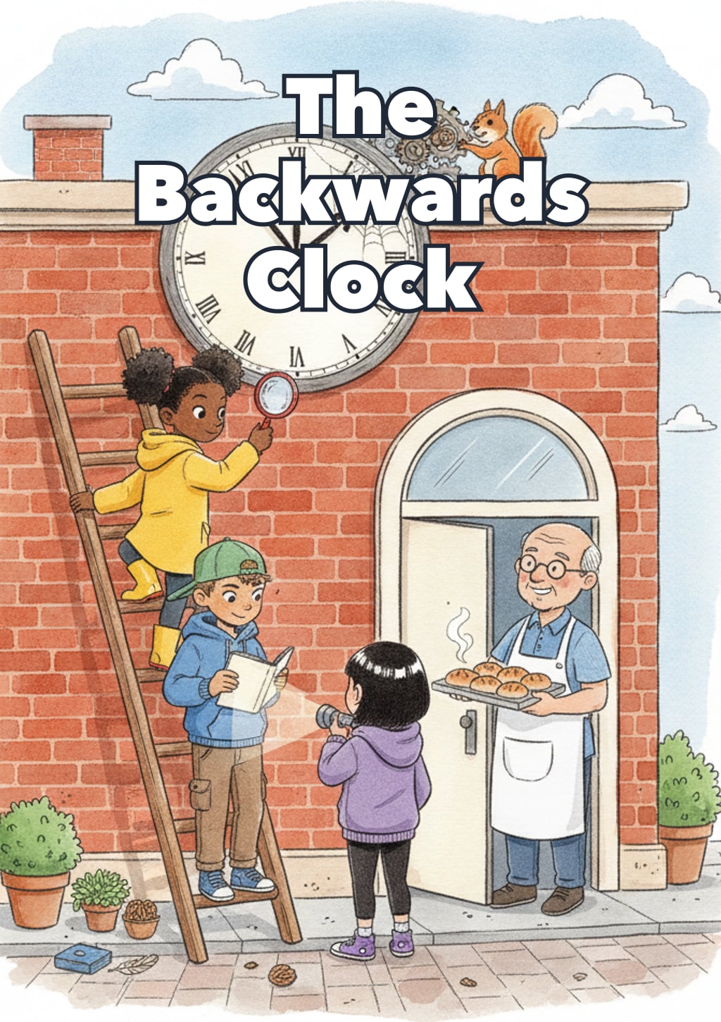 The Backwards Clock — Level 7 storybook cover