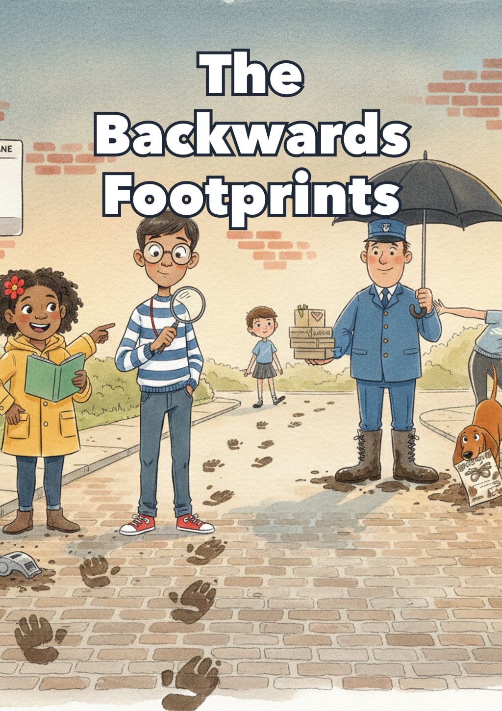 The Backwards Footprints — Level 9 storybook cover