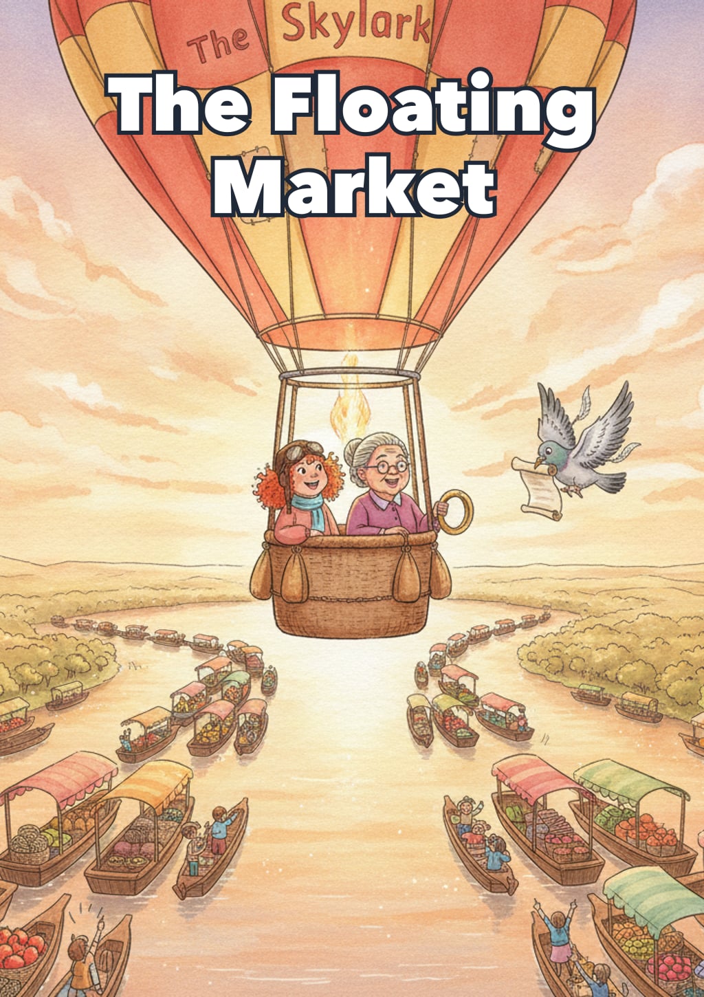 The Floating Market — Level 10 storybook cover