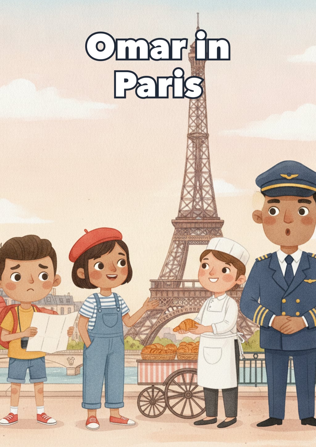 Omar in Paris — Level 8 storybook cover
