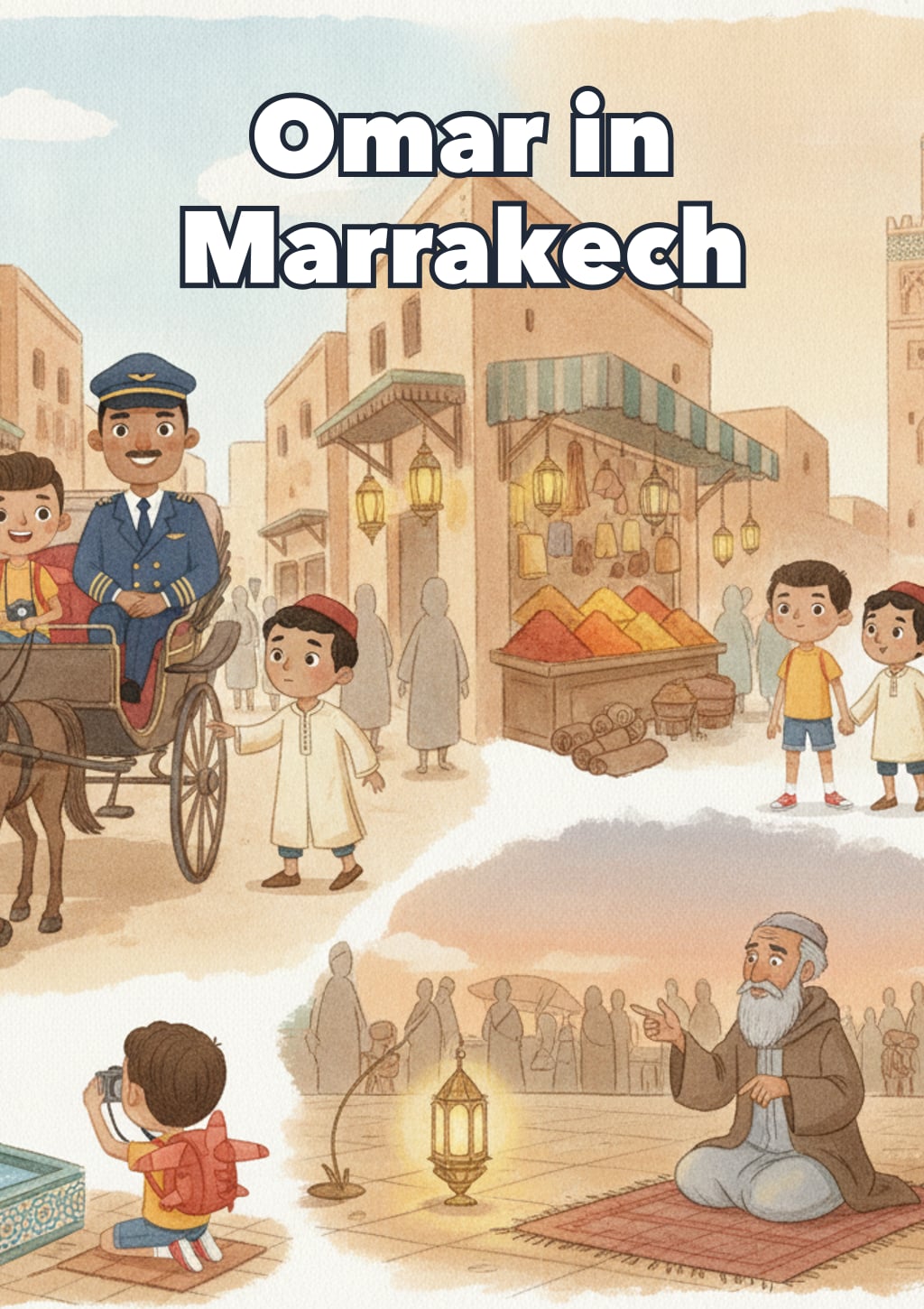 Omar in Marrakech — Level 8 storybook cover