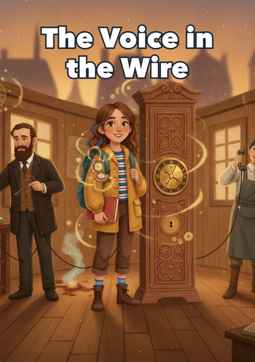 The Voice in the Wire — Level 12 storybook cover
