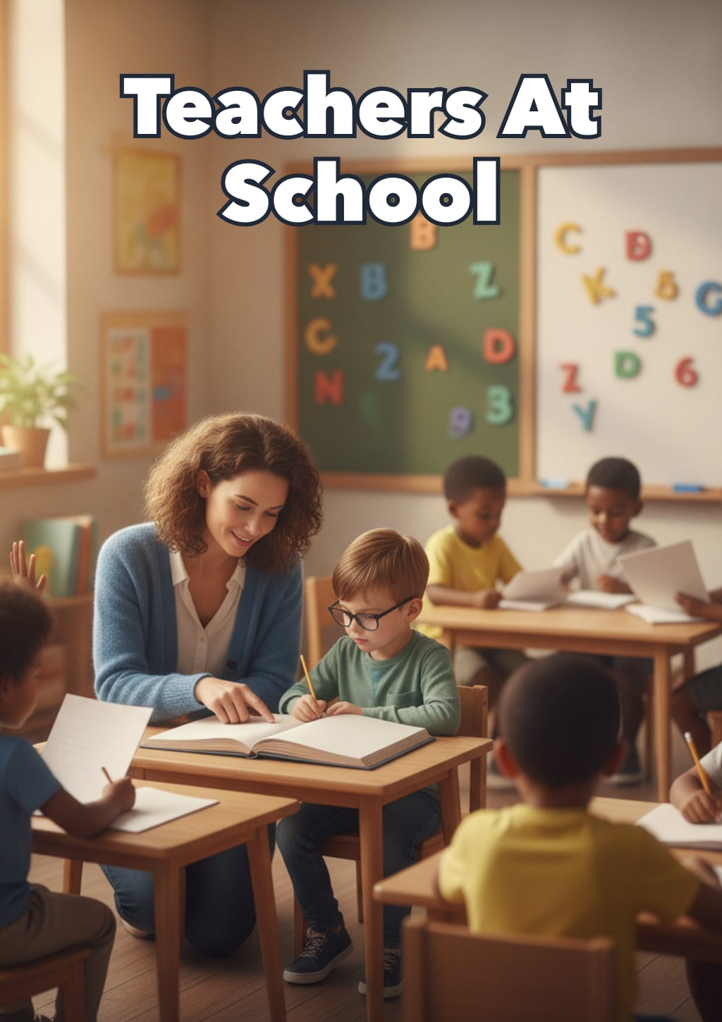 Teachers At School — Level 4 storybook cover