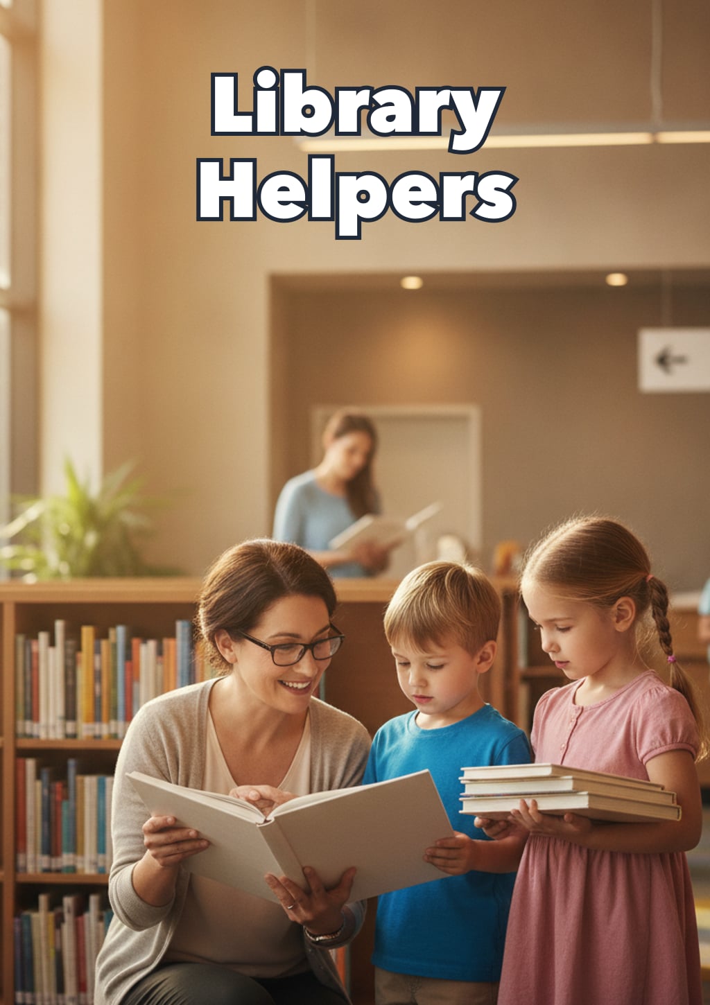 Library Helpers — Level 4 storybook cover