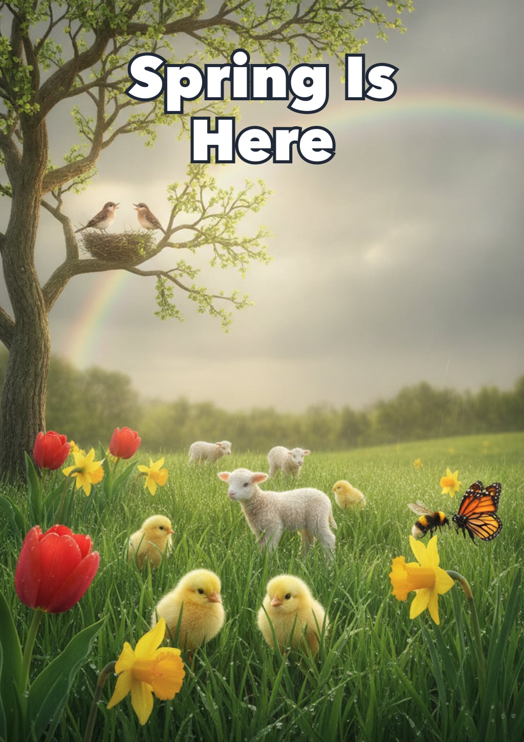Spring Is Here — Level 4 storybook cover