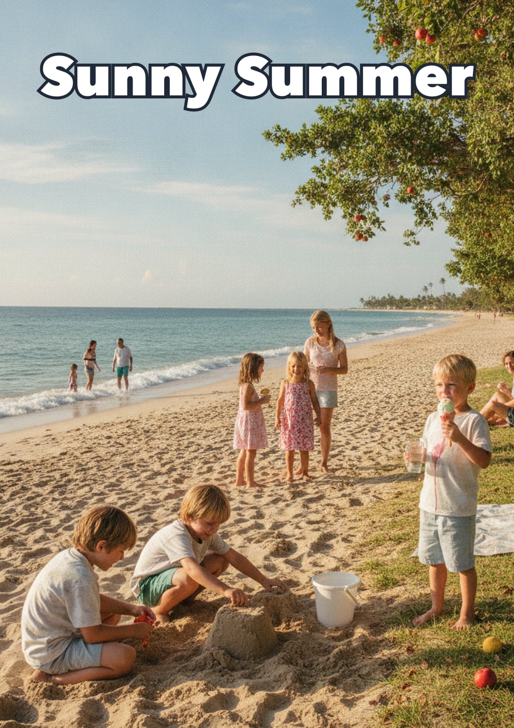 Sunny Summer — Level 4 storybook cover