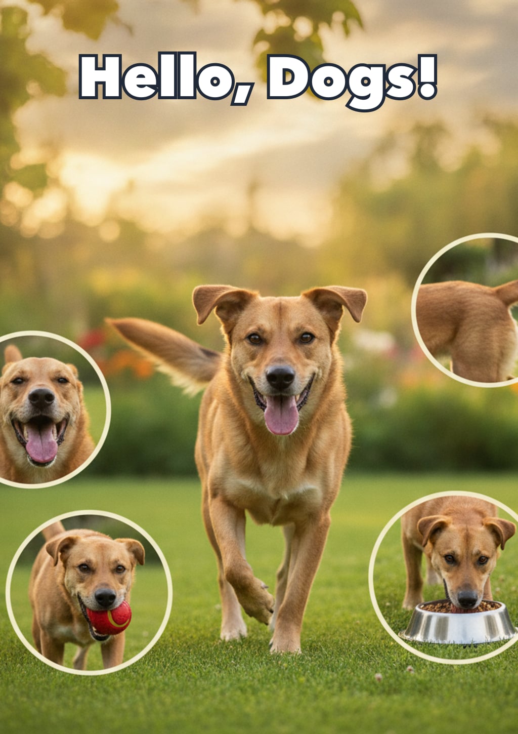 Hello, Dogs! — Level 1 storybook cover